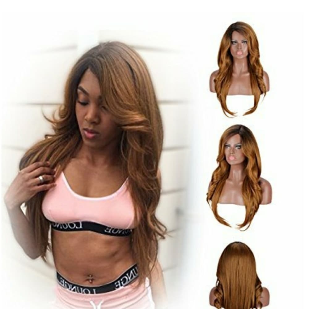 Yaki Synthetic Ombre Brown Wig - Thumbnail 7