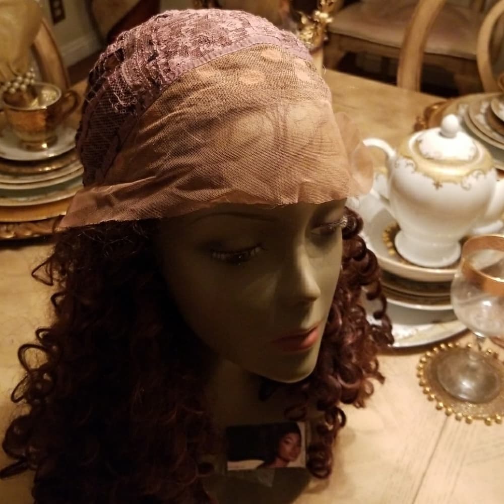 Brown Curly Lace Front Wig 20inches - Thumbnail 7
