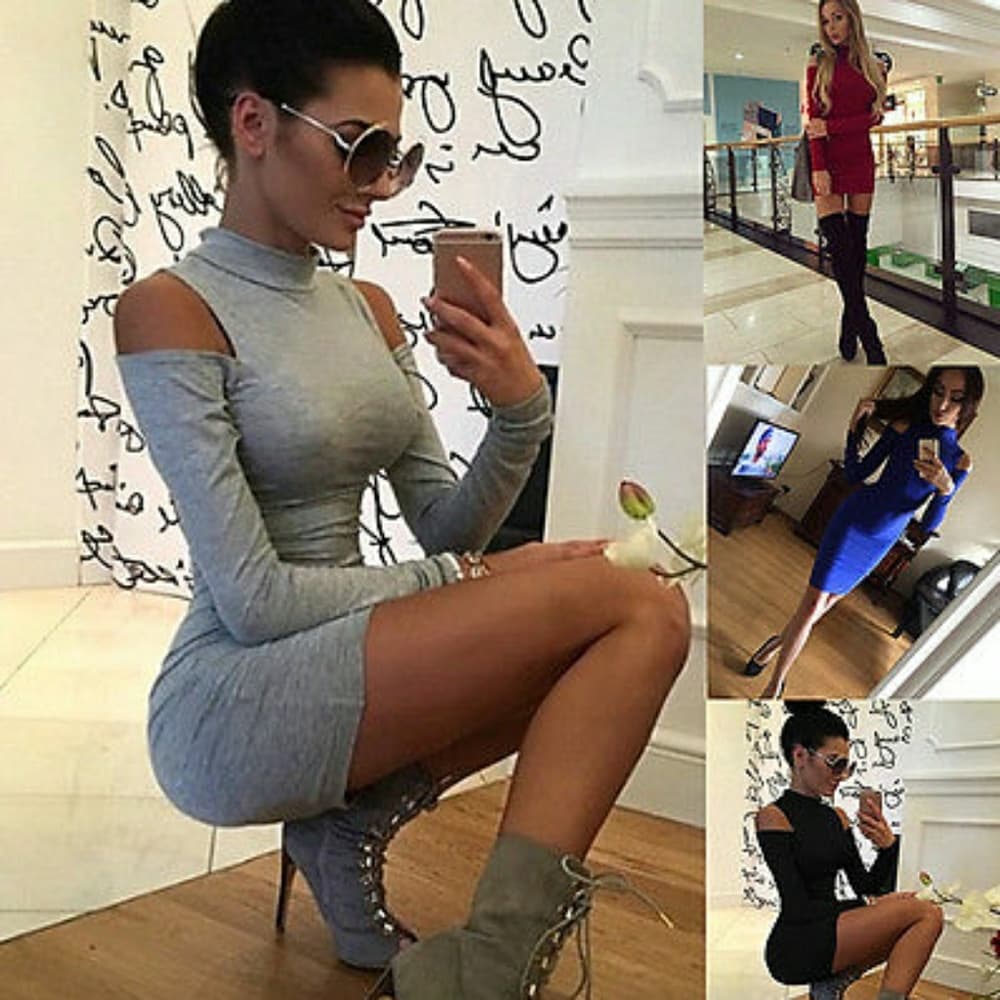 Off Shoulder Beauty Dress - Thumbnail 5