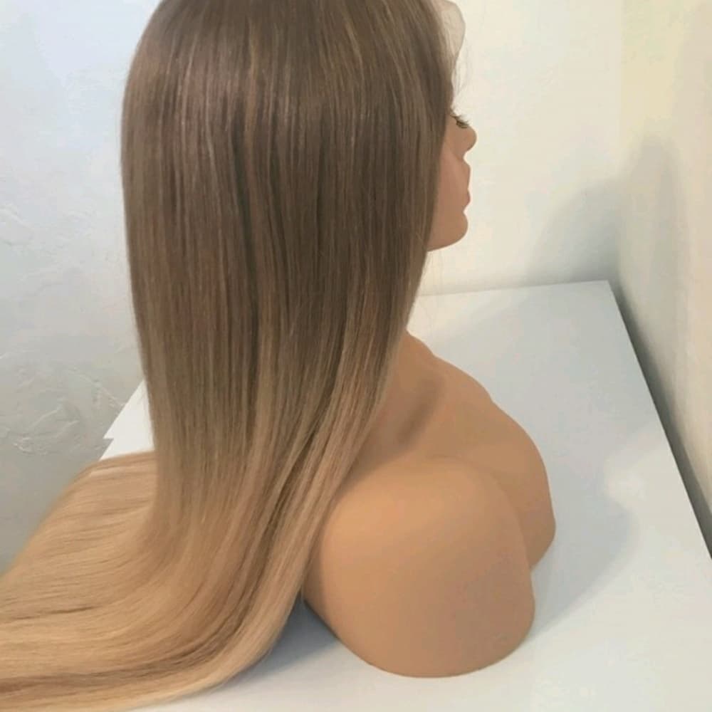 Ash Blonde Lacefront Wig - Thumbnail 4