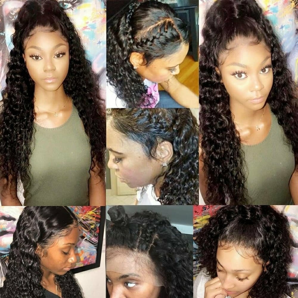 Virgin Curly Lace Front Wig 16-18 inches. - Thumbnail 4