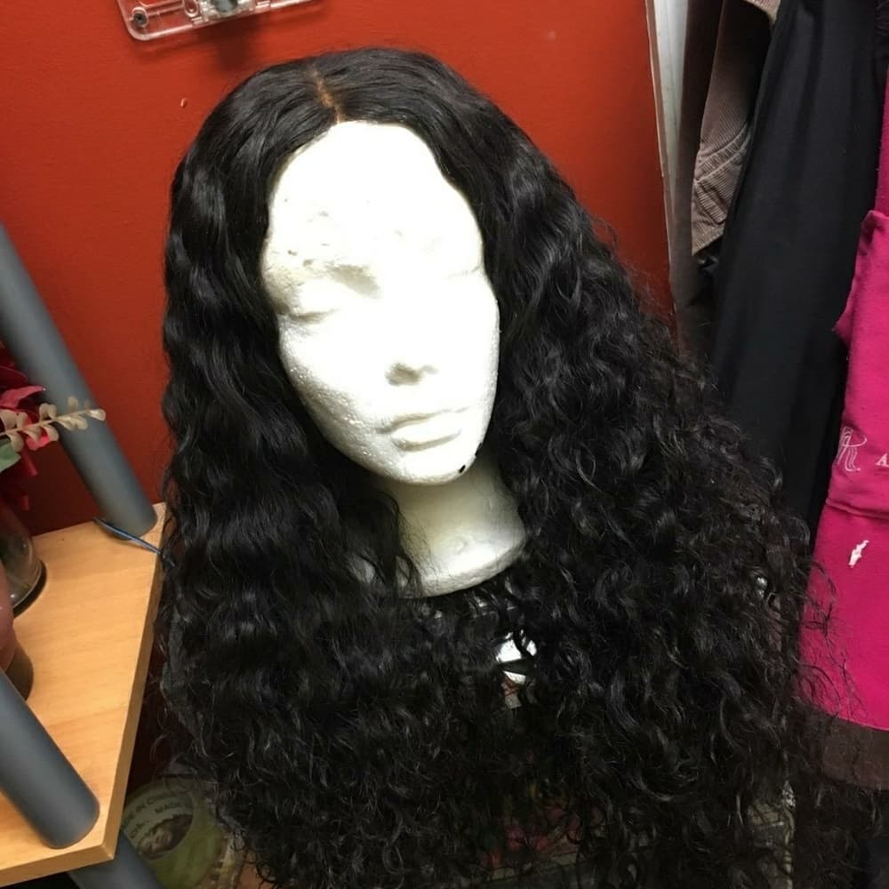 Virgin Curly Lace Front Wig 16-18 inches. - Thumbnail 2