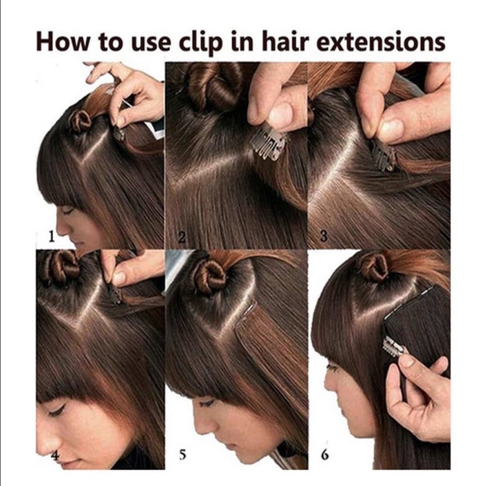Ombre Dip Dye Full Head Clip in - Thumbnail 4