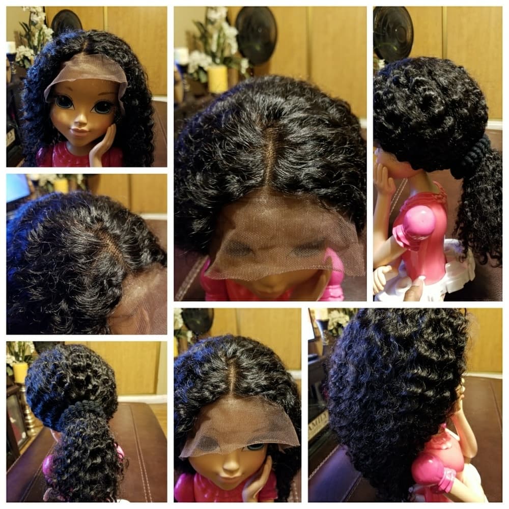Curly Lacefront Wig 10 inches - Thumbnail 5