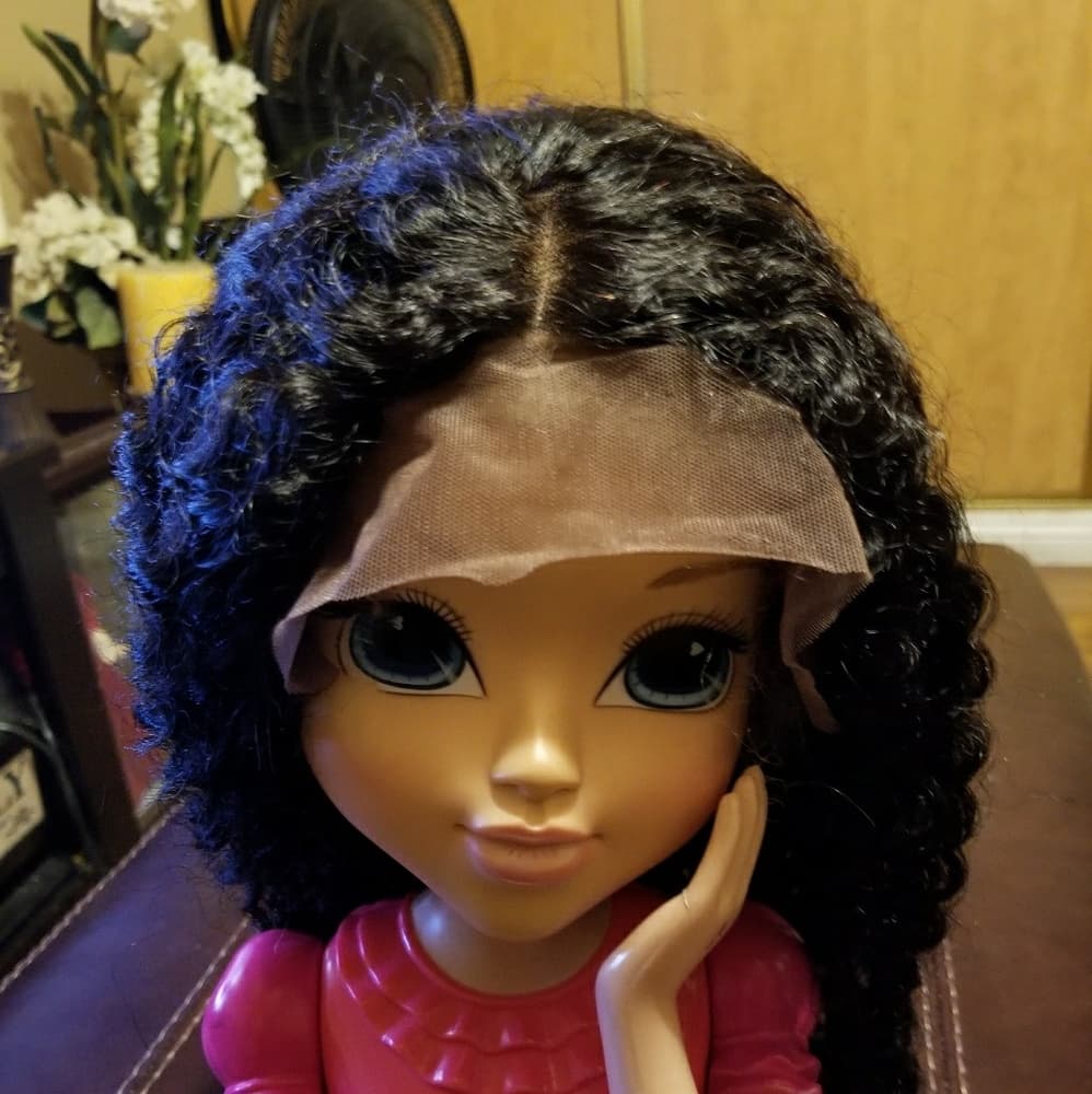 Curly Lacefront Wig 10 inches - Thumbnail 6