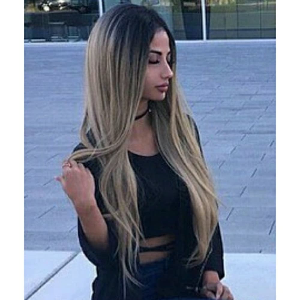 Ombre Blonde Beauty Lace Front Wig - Thumbnail 3
