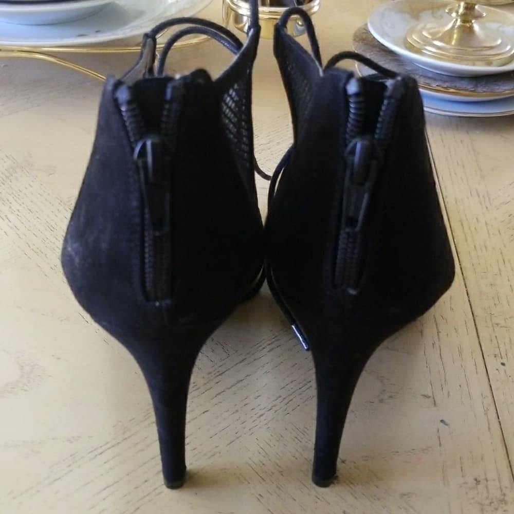 Black Netting Beauty Shoes - Thumbnail 2
