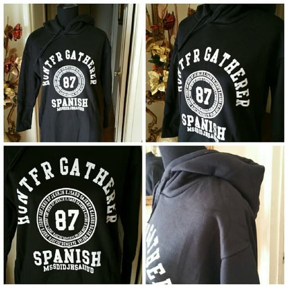 Sporty Letter Printing Long Sleeve Hooded Dress!! - Thumbnail 2