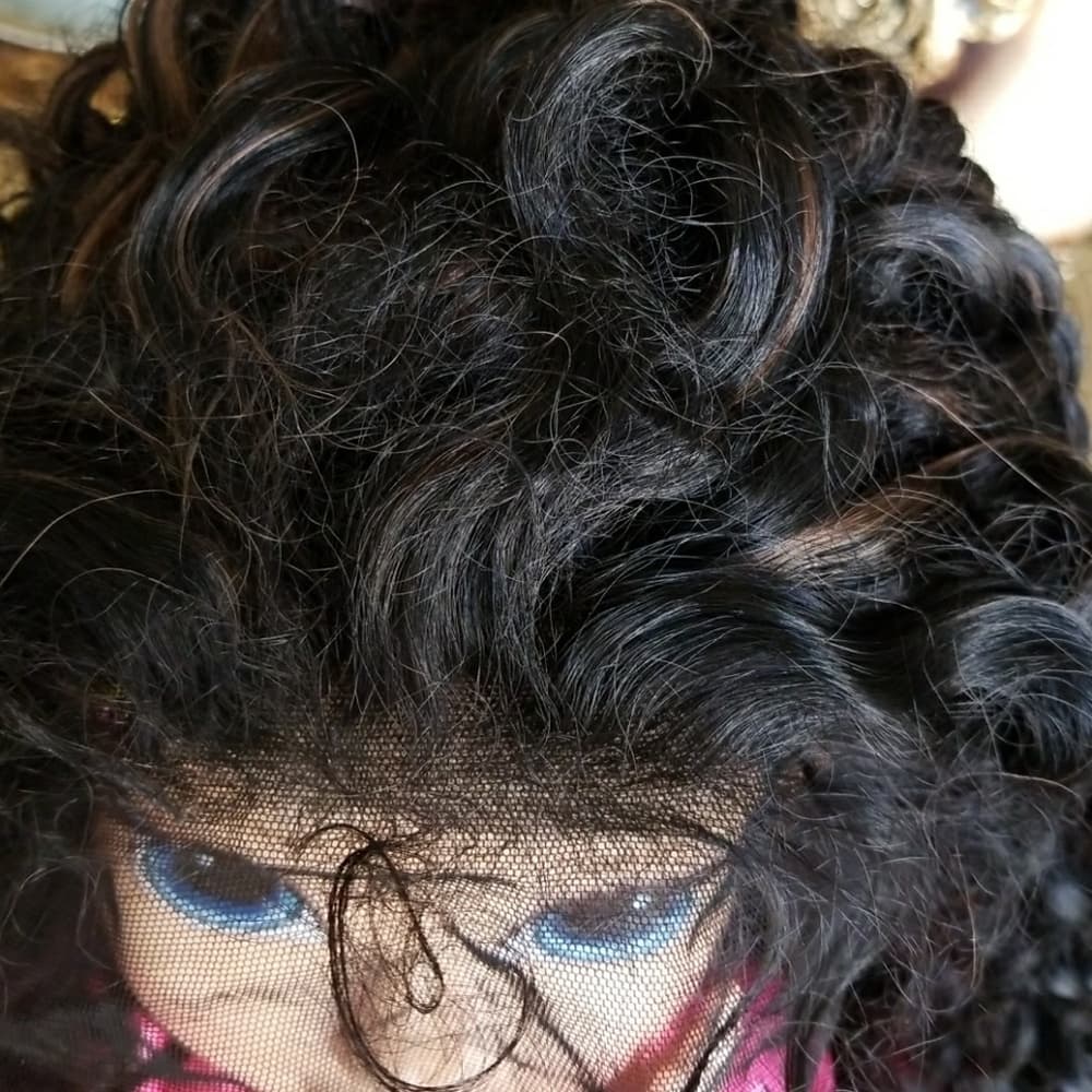 Curly Lace Front front Wig 18-22 inches - Thumbnail 4