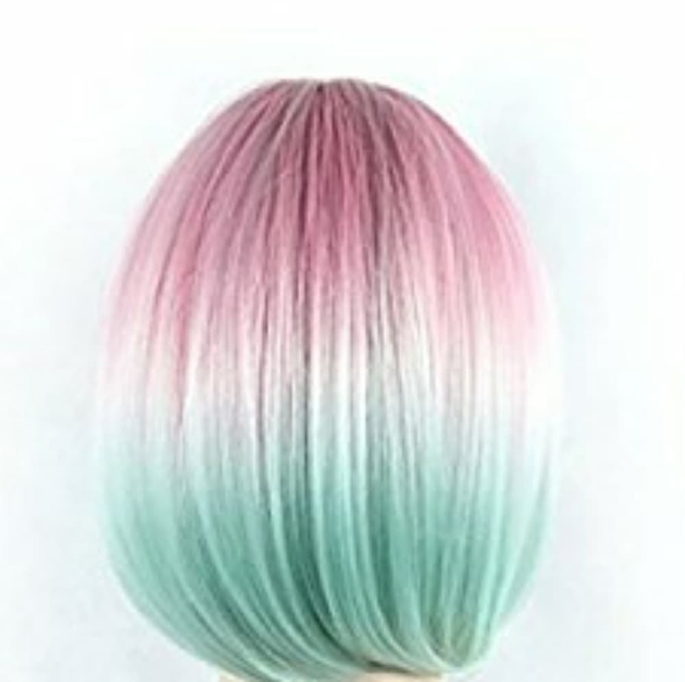 Rose Mint Green Full Wig - Thumbnail 4