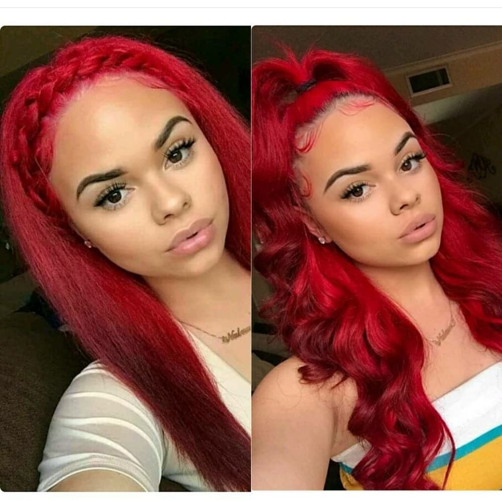 Red Beauty Lace Front Wig - Thumbnail 8
