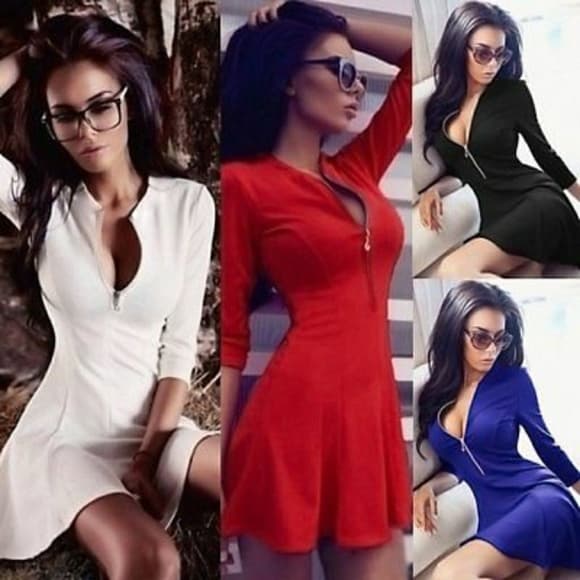 Casual Party Cocktail Dress - Thumbnail 4