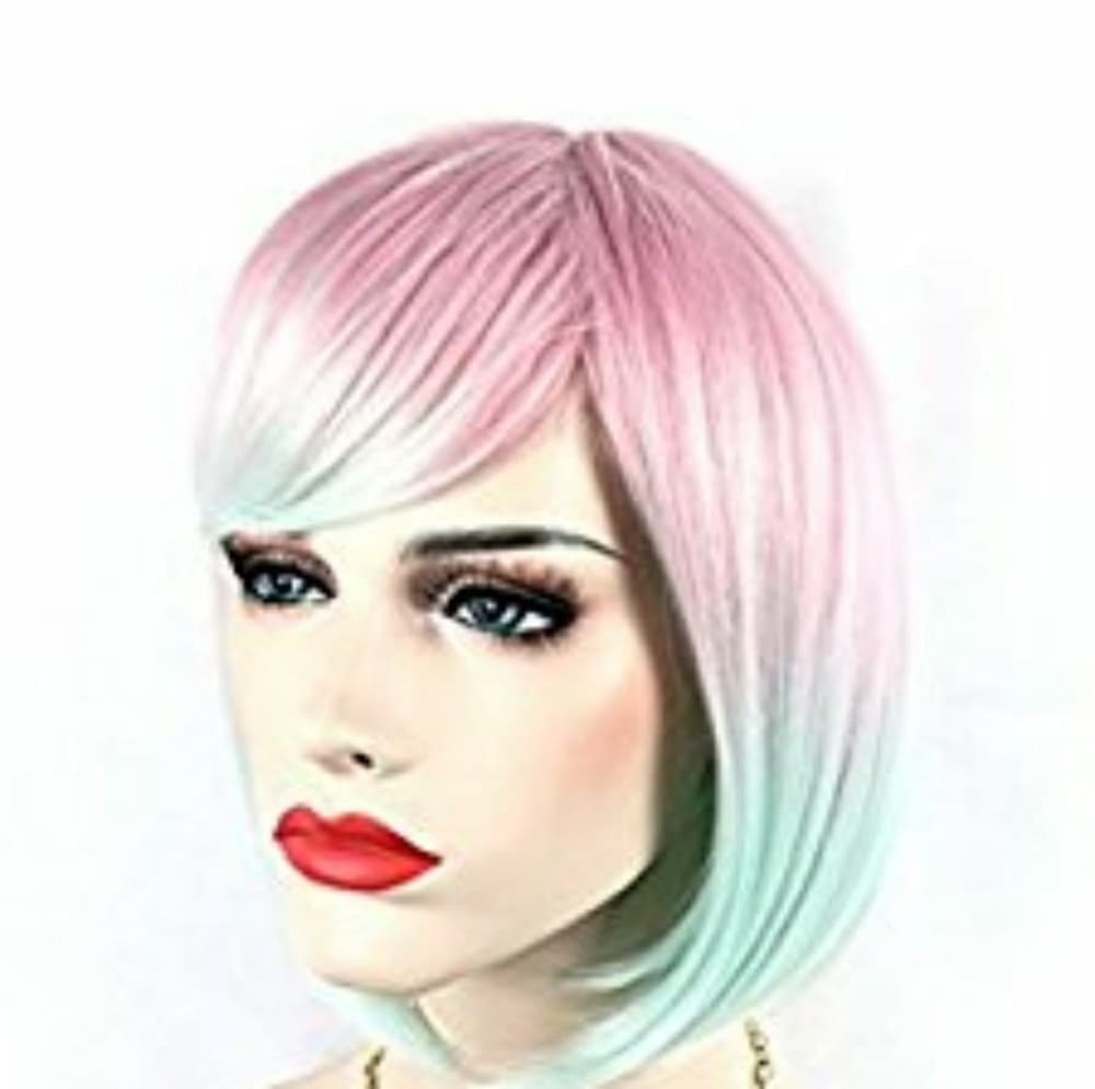Rose Mint Green Full Wig - Thumbnail 2