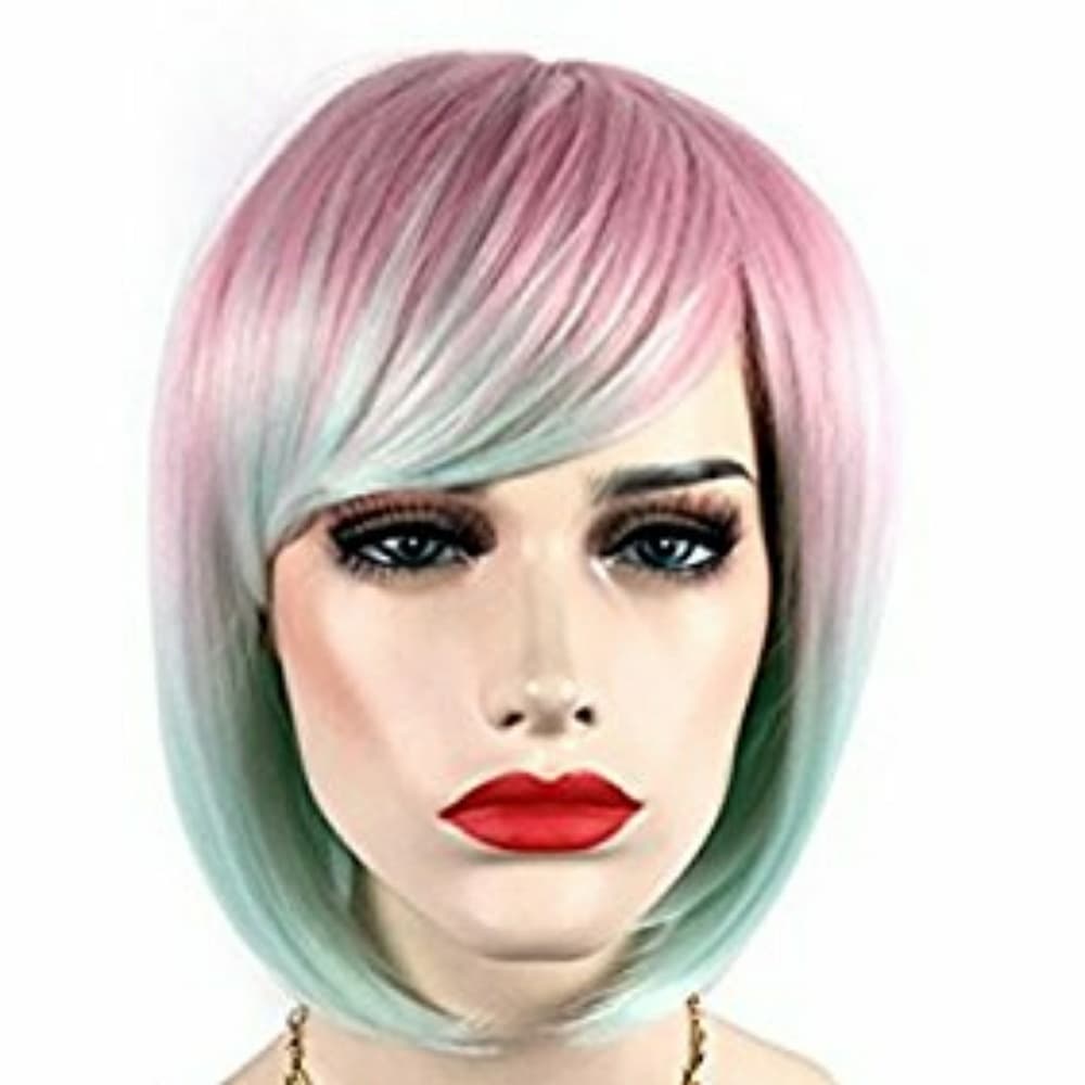 Rose Mint Green Full Wig - Thumbnail 5