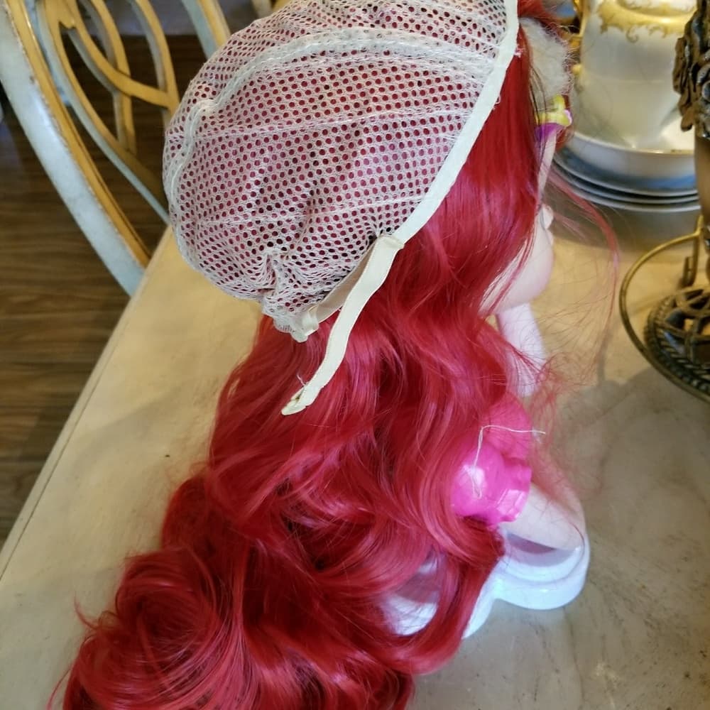 Ombre Black Red Wig - Thumbnail 7