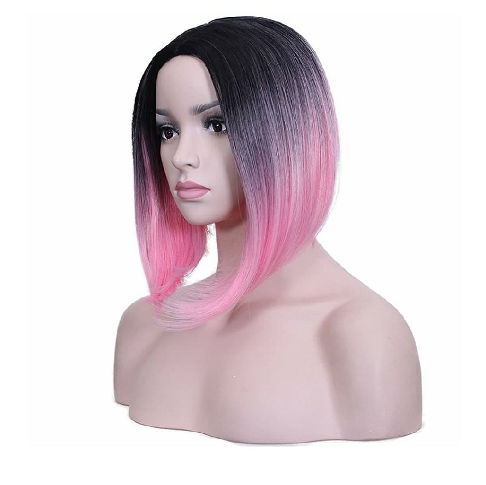Ombre Pink Bob Wig - Thumbnail 4