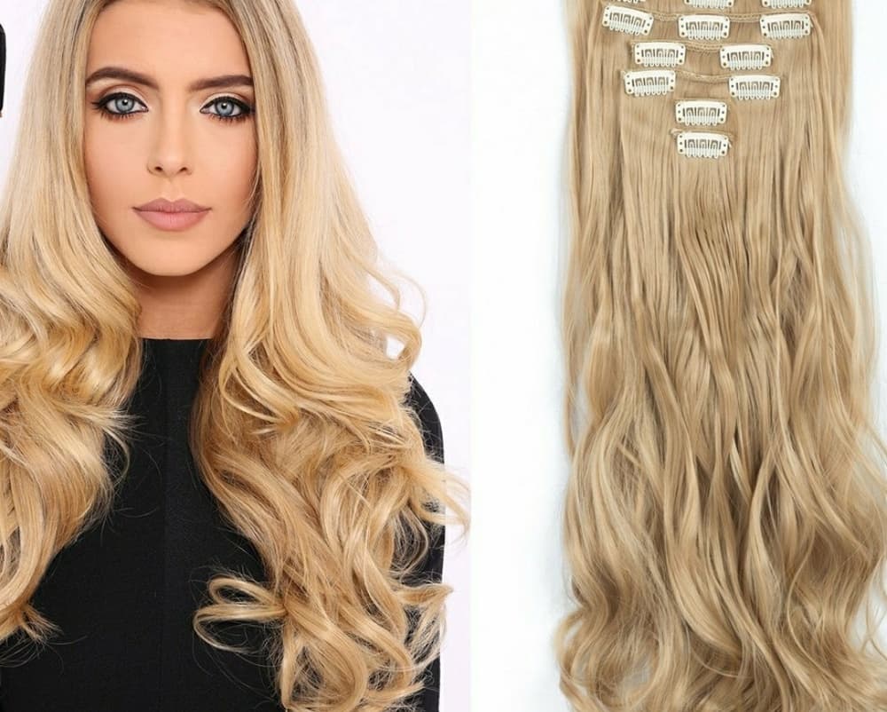 Blonde Beauty Full Head Clip in Extension #18 - Thumbnail 5