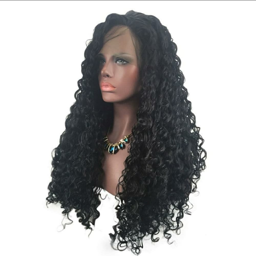 Curly Lace Front Wig - Thumbnail 5