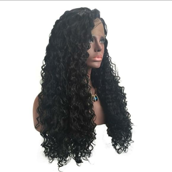 Curly Lace Front Wig - Thumbnail 7