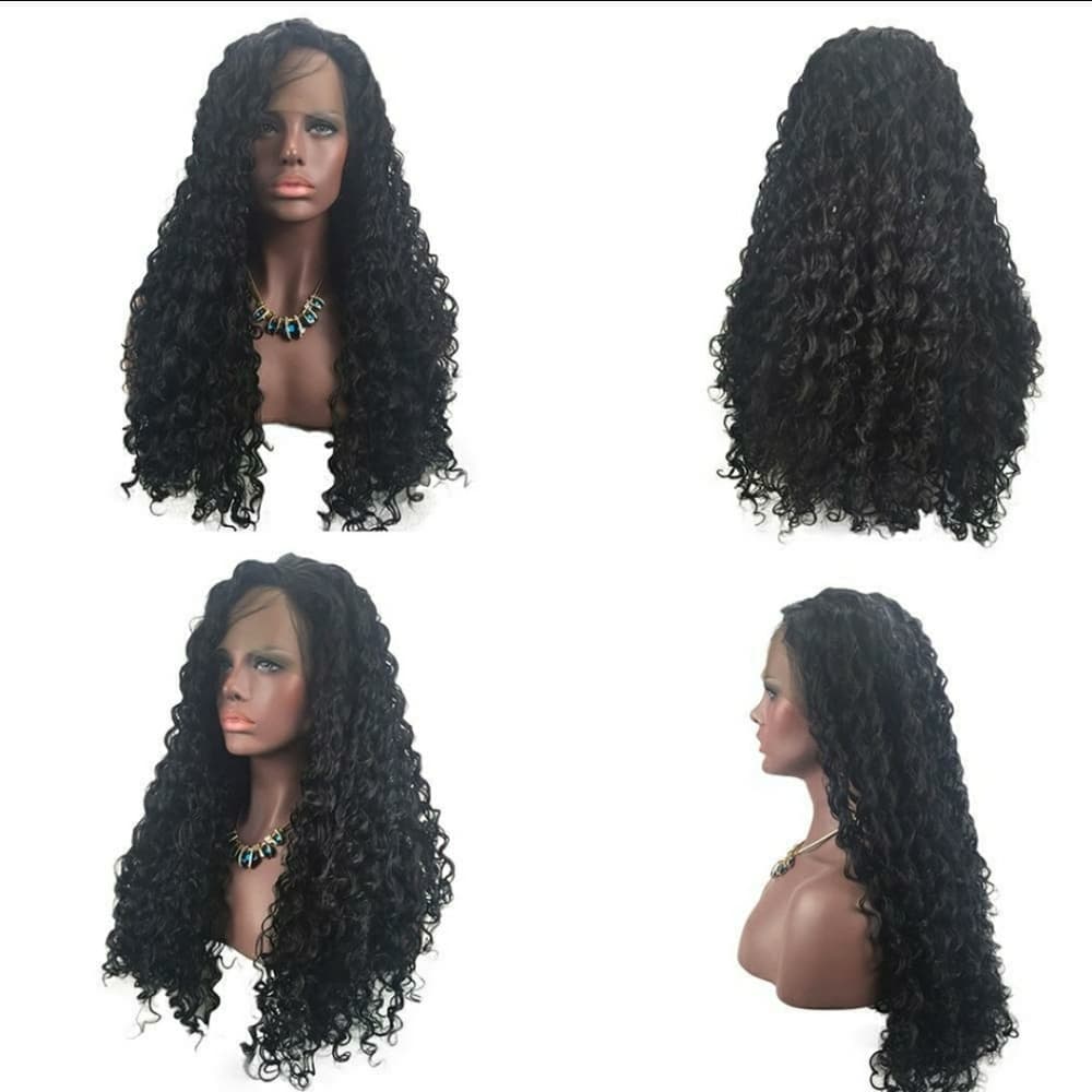 Curly Lace Front Wig - Thumbnail 4