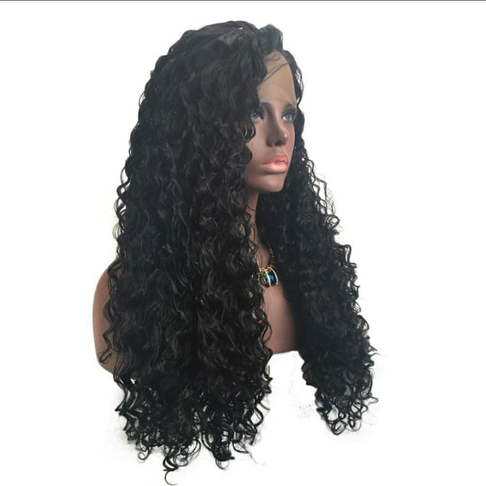 Curly Lace Front Wig - Thumbnail 6