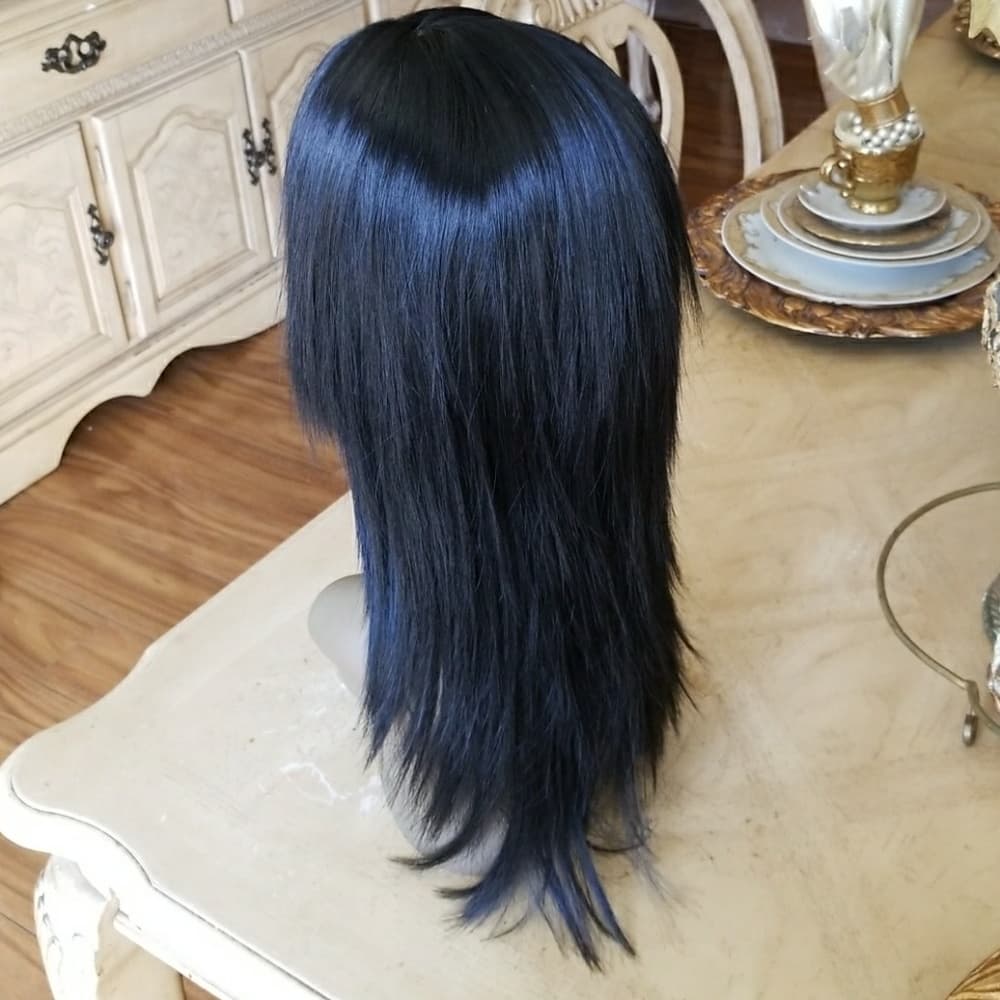 Black Jagged Edge Beauty Wig - Thumbnail 7