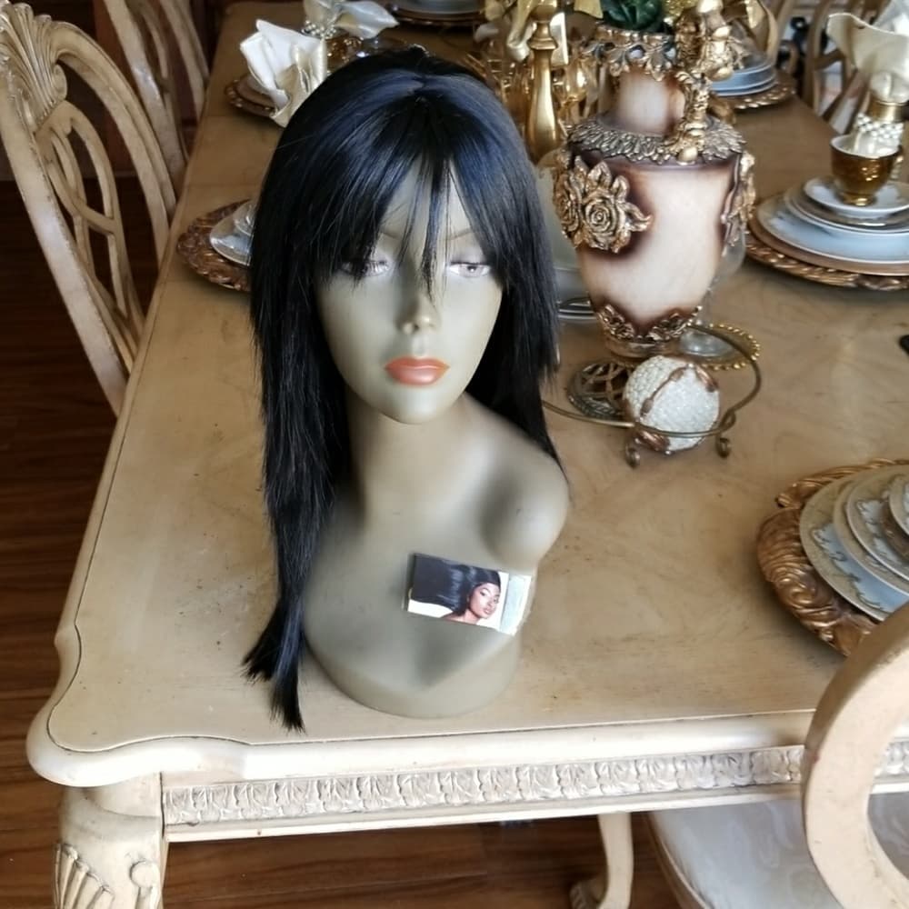 Black Jagged Edge Beauty Wig - Thumbnail 2
