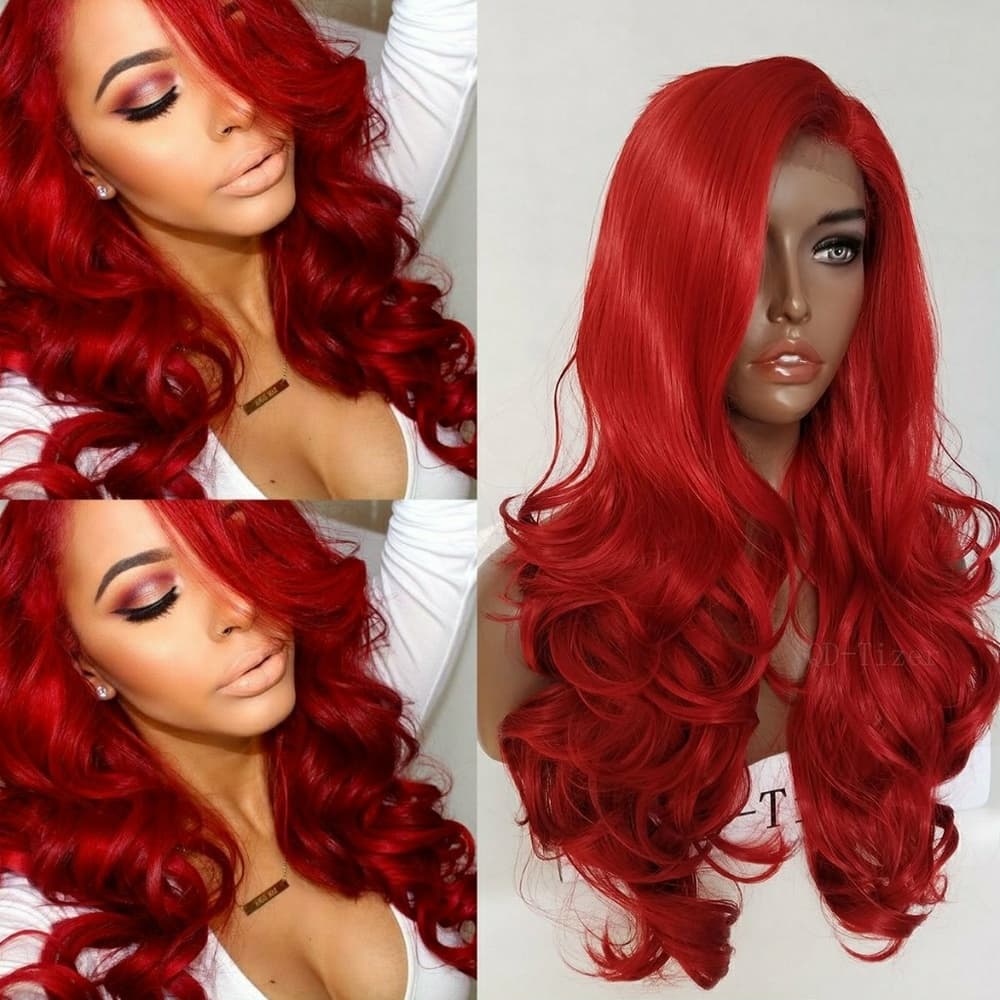 Red Beauty Wavy Lace Front Wig 22-24 inches!! - Thumbnail 3