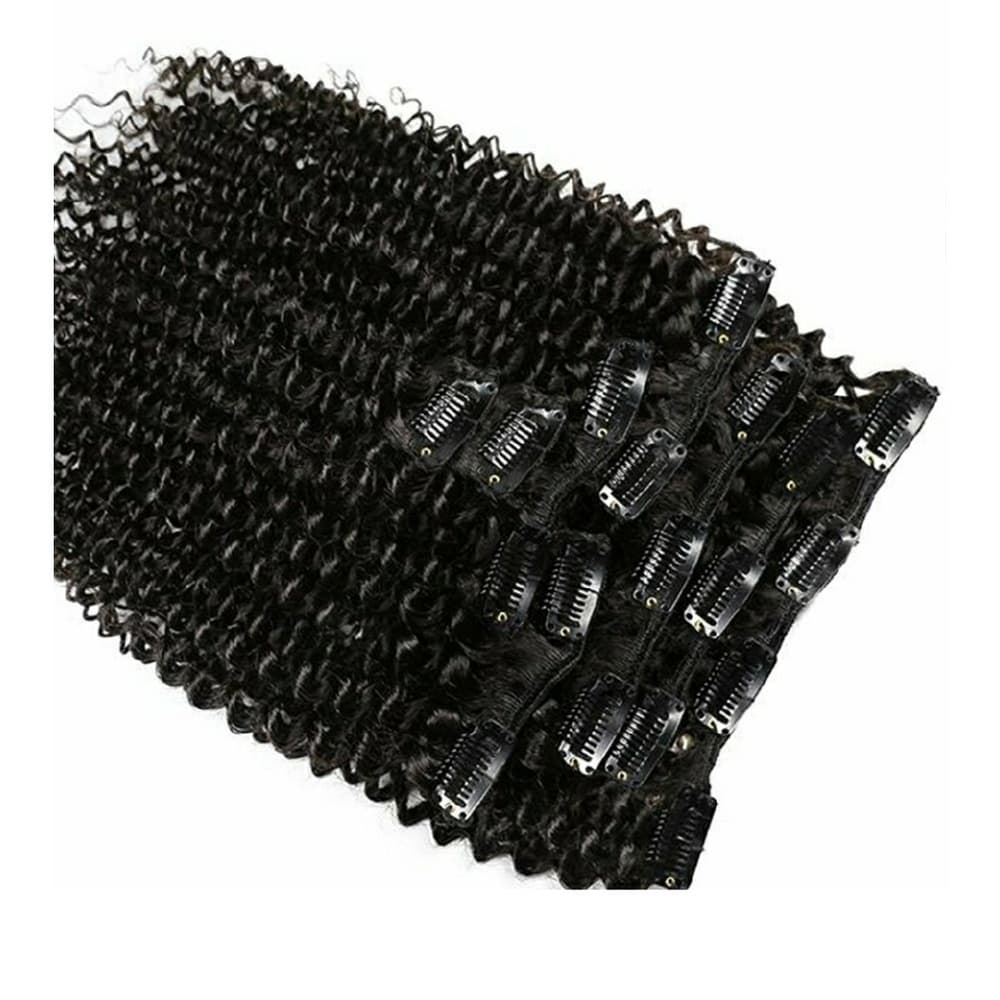Afro Kinky Curly Clip In Human Hair Extensions Bra - Thumbnail 3