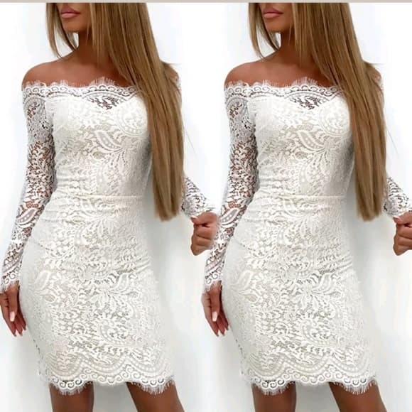 White Beauty Dress - Thumbnail 6