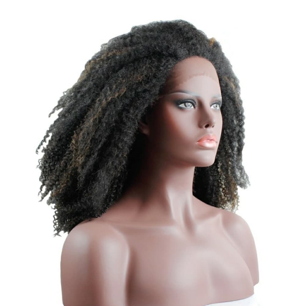Afro Kinky Curly Lace Front Wig 12-14 inches! - Thumbnail 4