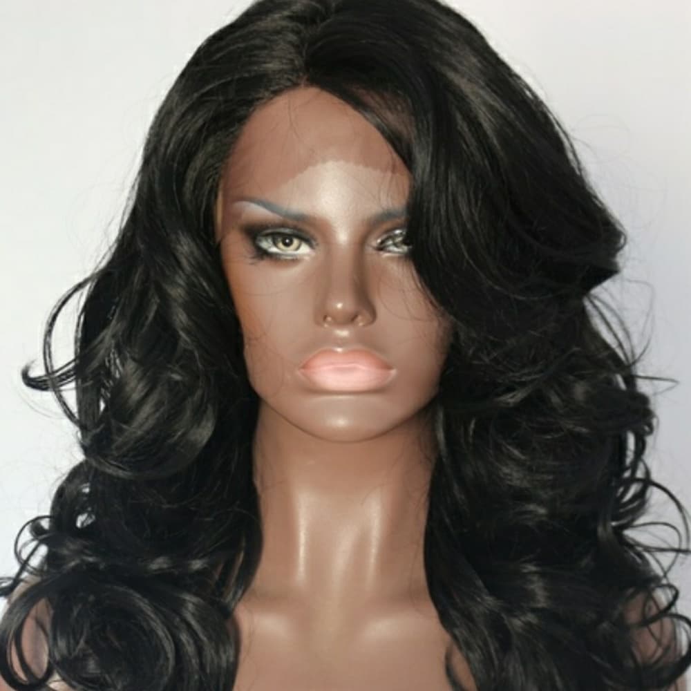Layered Black Beauty Lacefront Wig 22-24 inches - Thumbnail 5