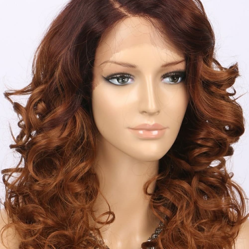 Auburn Reddish Brown Beauty Lace front Wig - Thumbnail 6