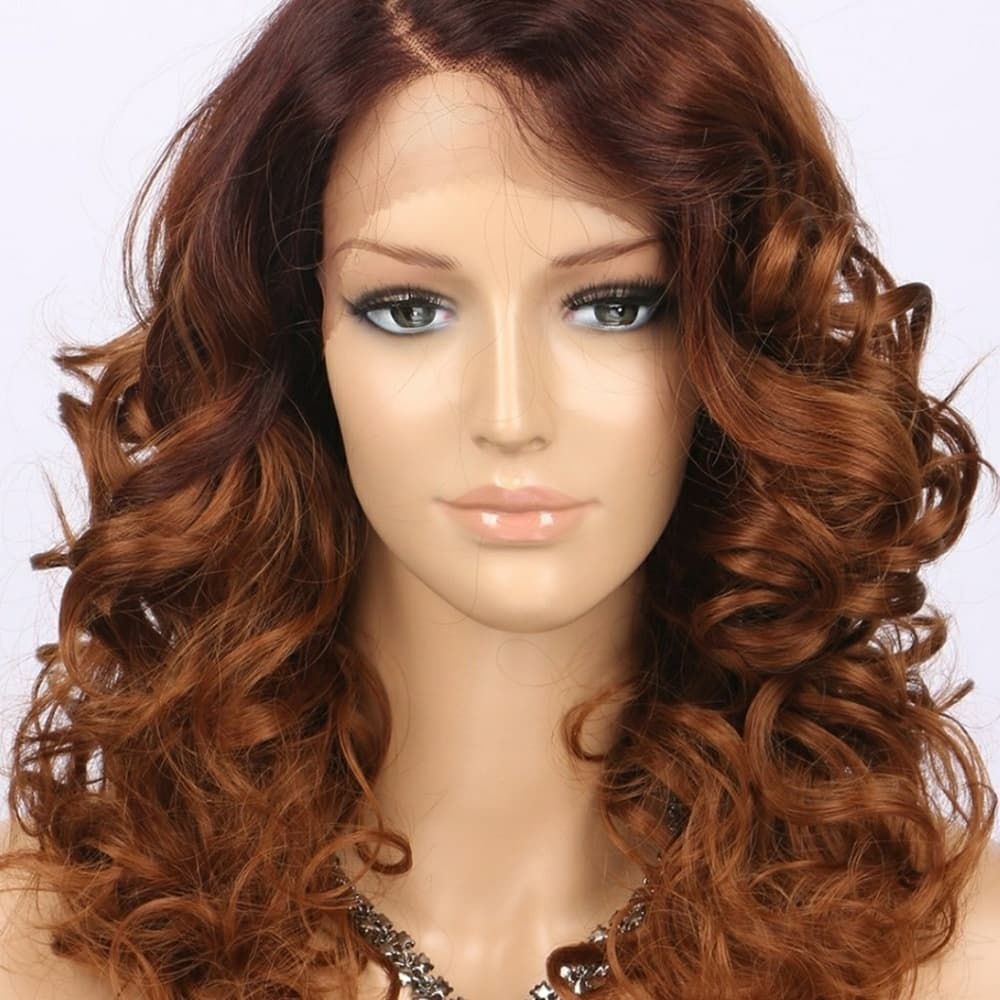Auburn Reddish Brown Beauty Lace front Wig - Thumbnail 4