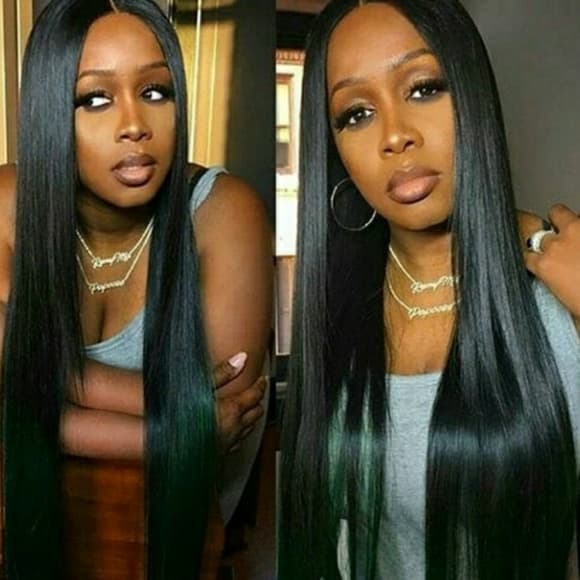 Black Straight Beauty LaceFront Wig 22-26 inches!! - Thumbnail 2