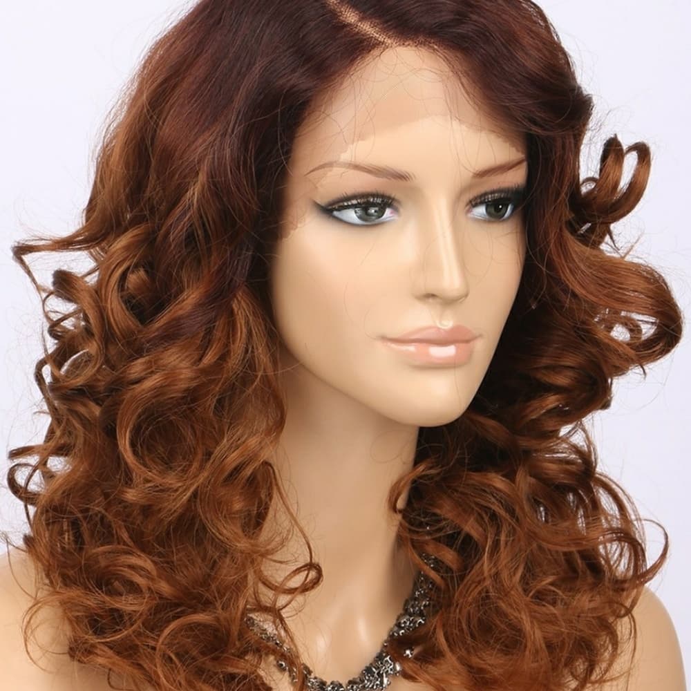 Auburn Reddish Brown Beauty Lace front Wig - Thumbnail 5