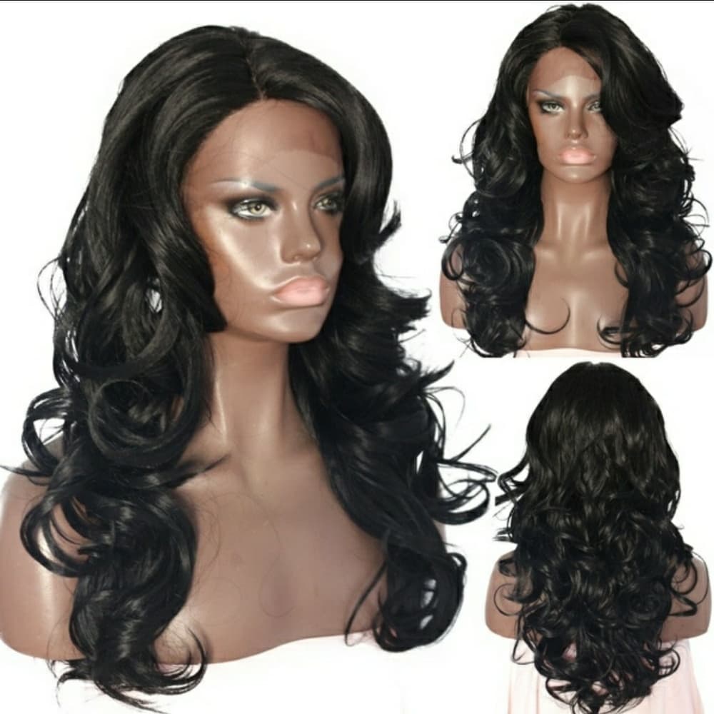 Layered Black Beauty Lacefront Wig 22-24 inches - Thumbnail 4