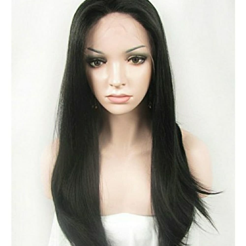 Black Layered Straight Lace Front Wig 20-24 inches