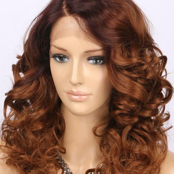 Auburn Reddish Brown Beauty Lace front Wig - Thumbnail 9