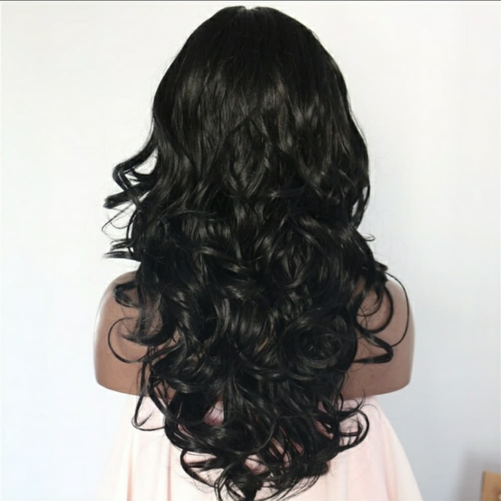 Layered Black Beauty Lacefront Wig 22-24 inches - Thumbnail 3