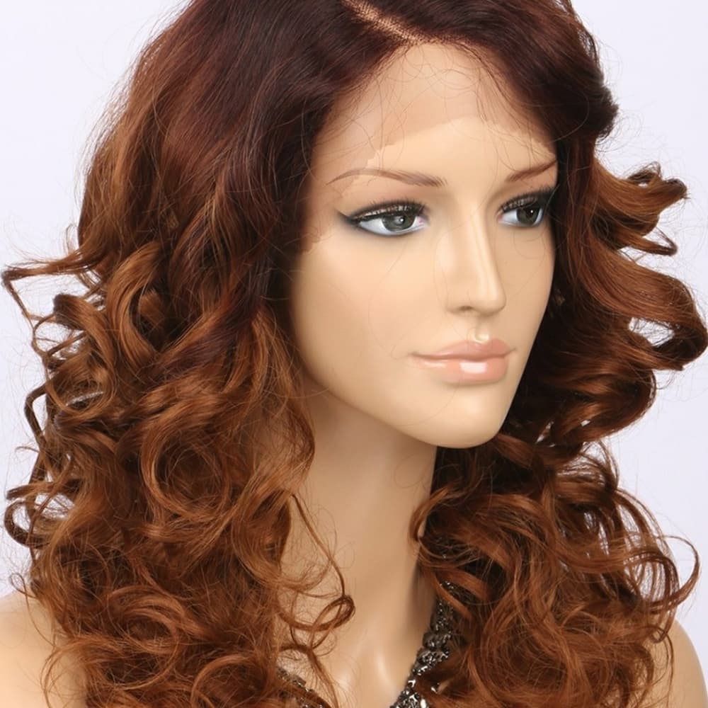 Auburn Reddish Brown Beauty Lace front Wig - Thumbnail 3