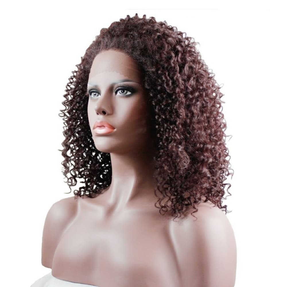 Curly Lace Front Wig #99J 12-14 inches!! - Thumbnail 6