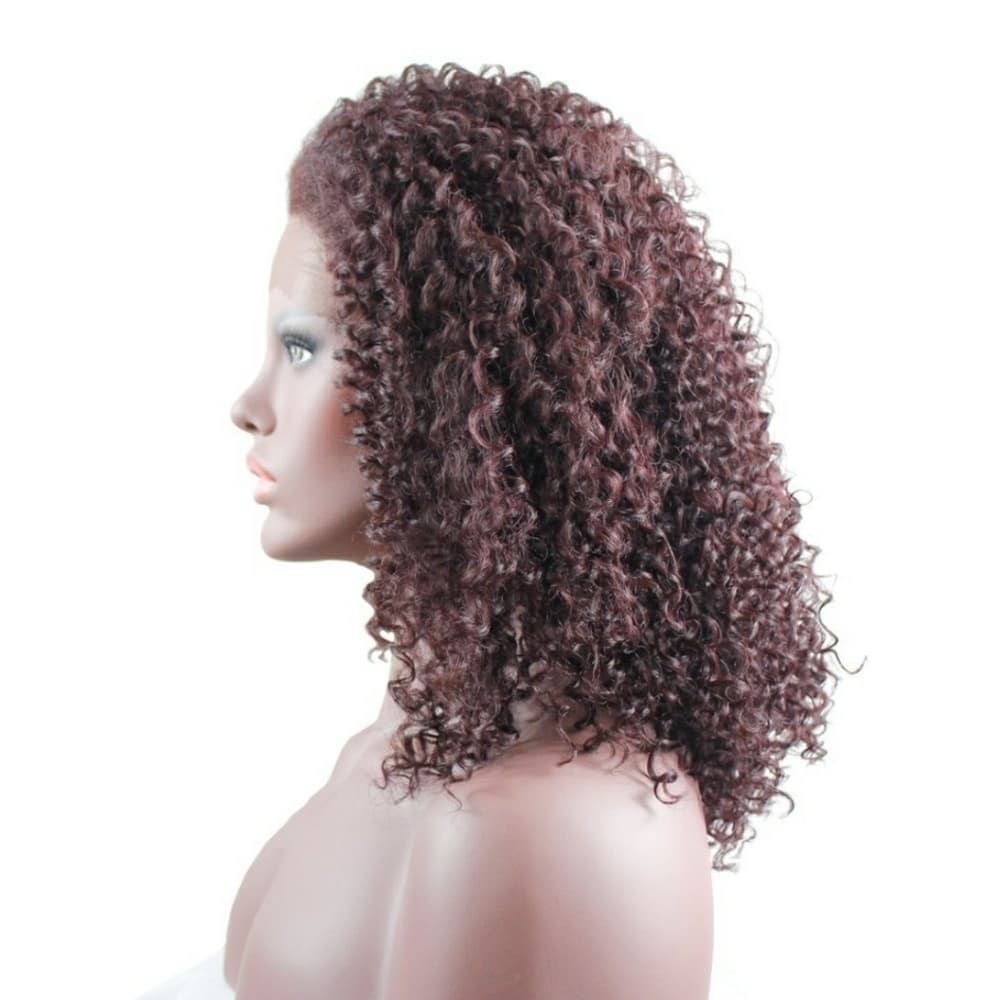 Curly Lace Front Wig #99J 12-14 inches!! - Thumbnail 3