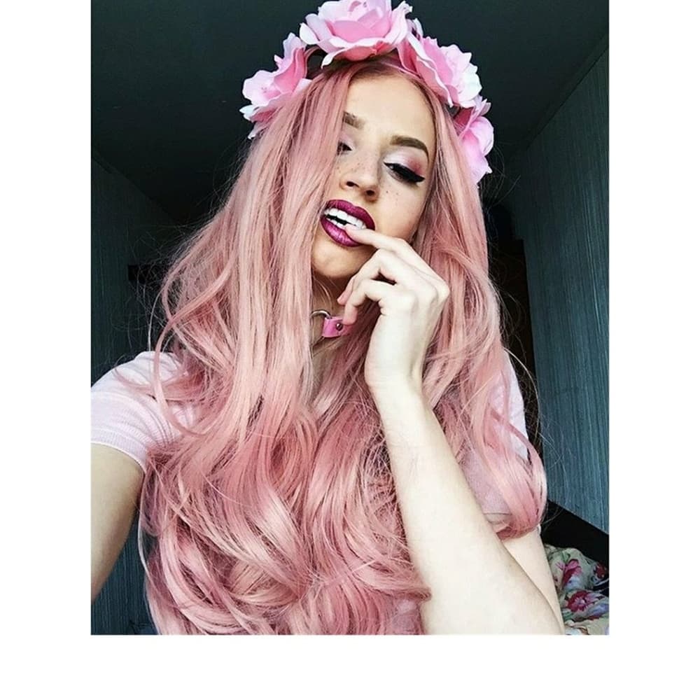 Pink Beauty Lace Front Wig - Thumbnail 3