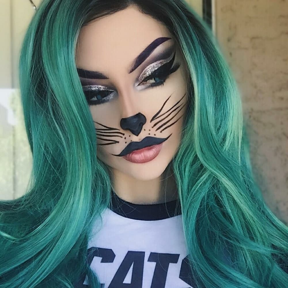 Ombre Green Lace Front Wig 22-24 inches - Thumbnail 2