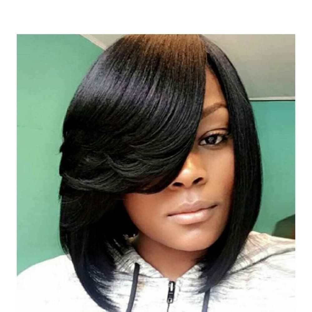 Black Bob Beauty Wig - Thumbnail 7