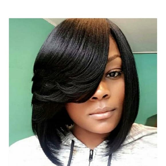Black Bob Beauty Wig - Thumbnail 8