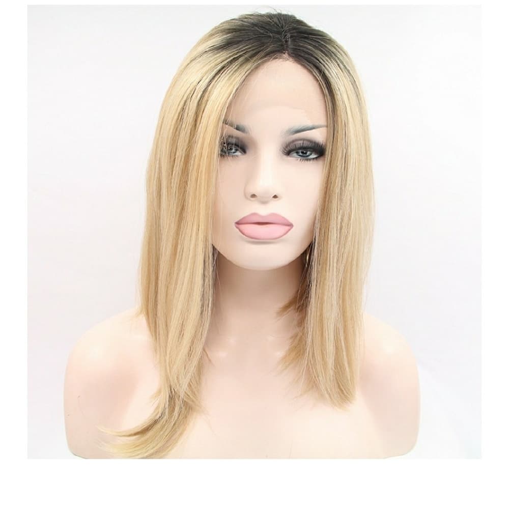 Ombre Blonde Bob Beauty LaceFront Wig - Thumbnail 2