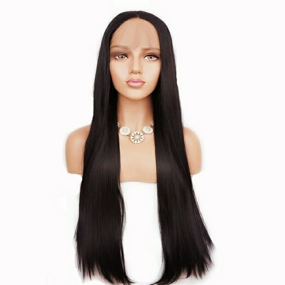 Black Silky Straight Lacefront Wig 24-26 inches!! - Thumbnail 4