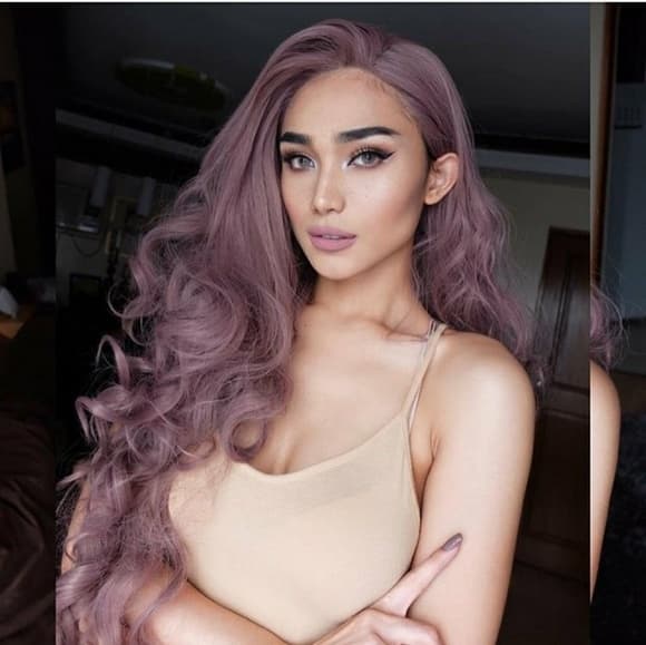 Lilac LaceFront Wig wm24-28 inches!! - Thumbnail 9